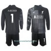 Conjunto (Camiseta+Pantalón Corto) Portero Manga Larga Liverpool Alisson Becker 1 Tercera Equipación 2021/22 - Niño